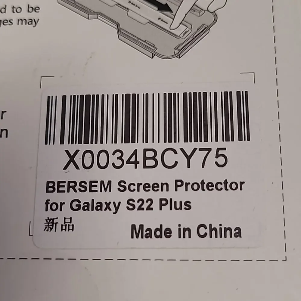 TEMPERED Glass Screen Protectors for Samsung Galaxy S22 Plus - New in Opened Box